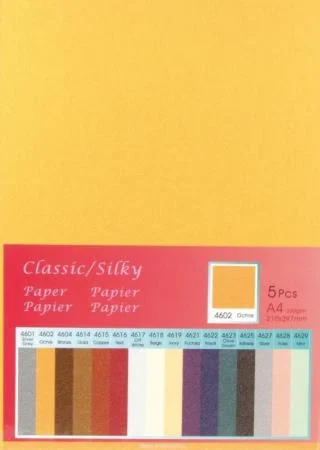 Classic Silky A4 karton 4602 Ochre