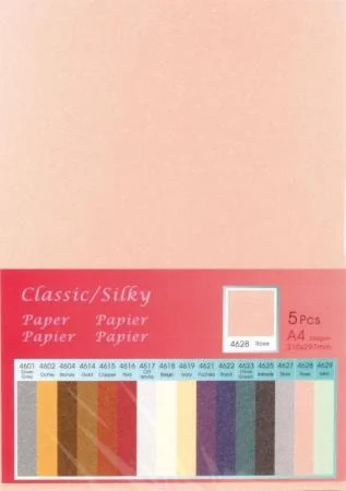 Classic Silky A4 karton 4628 Rose