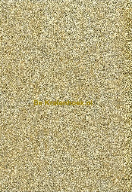 Glitter karton A4 goud ± 200 gram