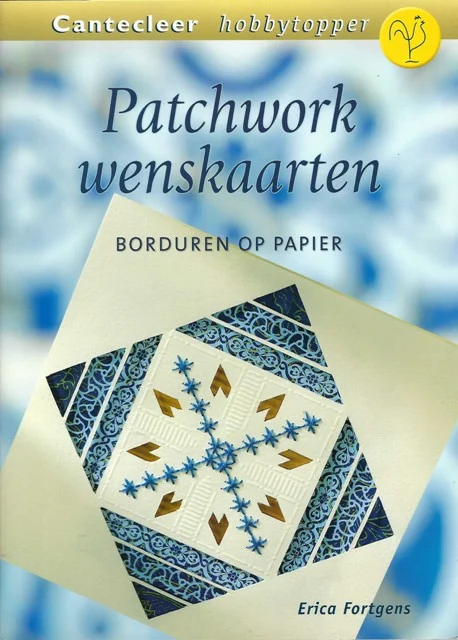 Patchwork wenskaarten - borduren op papier