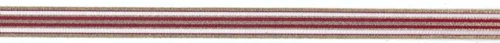 115 Organza lint 15 mm met rode en gouden strepen