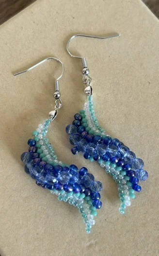 Chrystal Wave Oorbellen