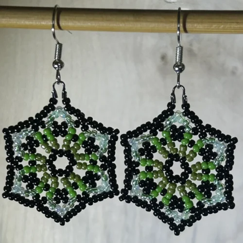 Emerald Forest Mandala oorbellen