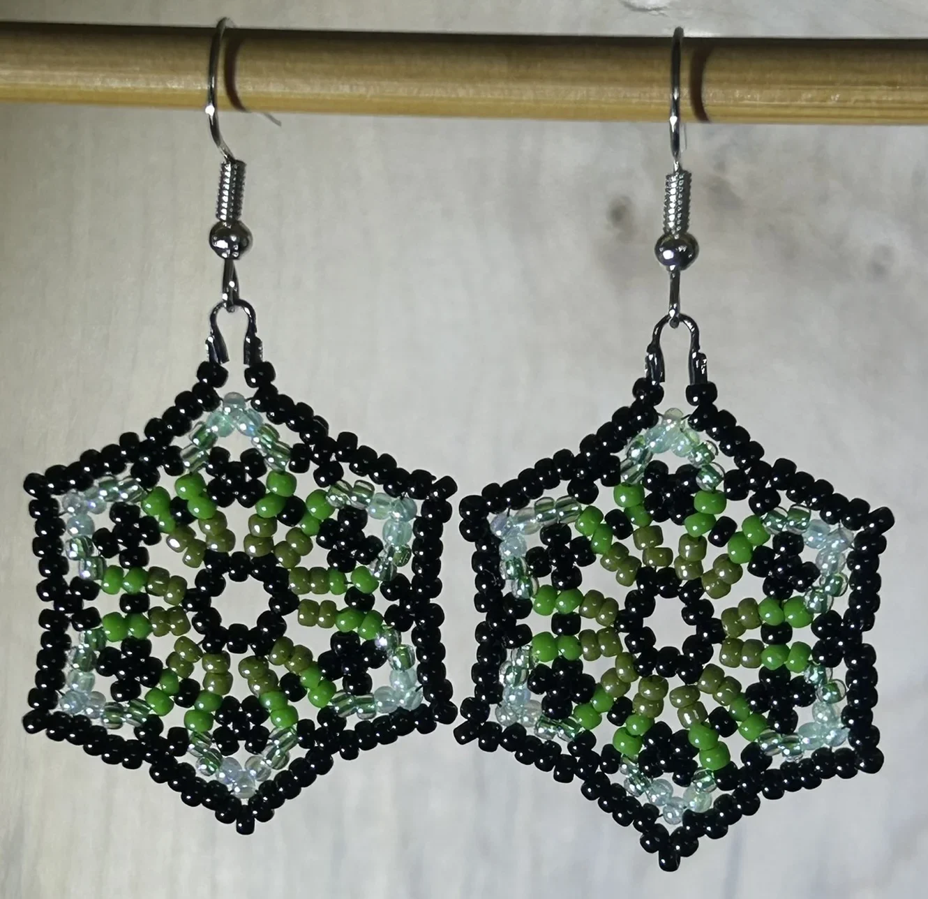 Emerald Forest Mandala oorbellen