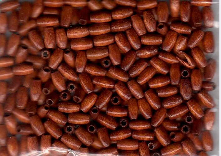 Rijstkorrel kraal van hout Nr. 14