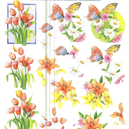 Knipvel Vlinders & Bloemen