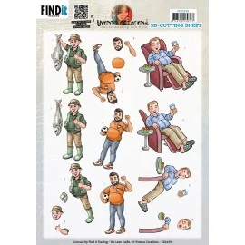 3D Knipvel All for men - Yvonne Creations - CD12194